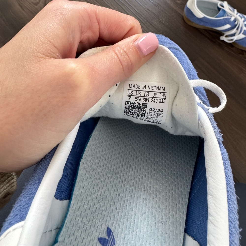 Gazelle Adidas - Blue Suede - Picture 3 of 5